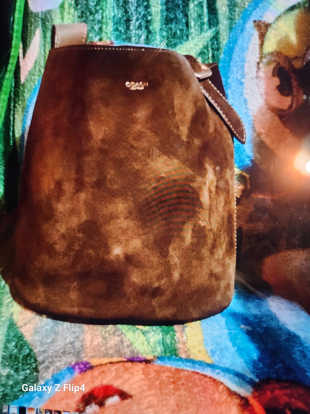 COACH Brown Suede Men's Backpack Crossbody